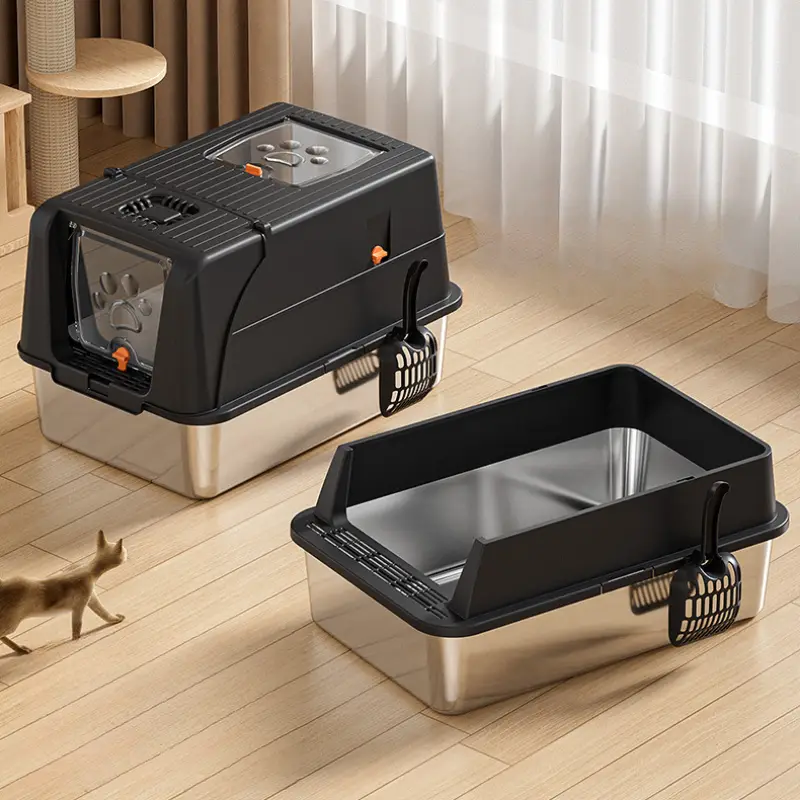 Stainless Steel Cat Litter Box – Durable, Leak-Proof & Easy-to-Clean Pet Solution