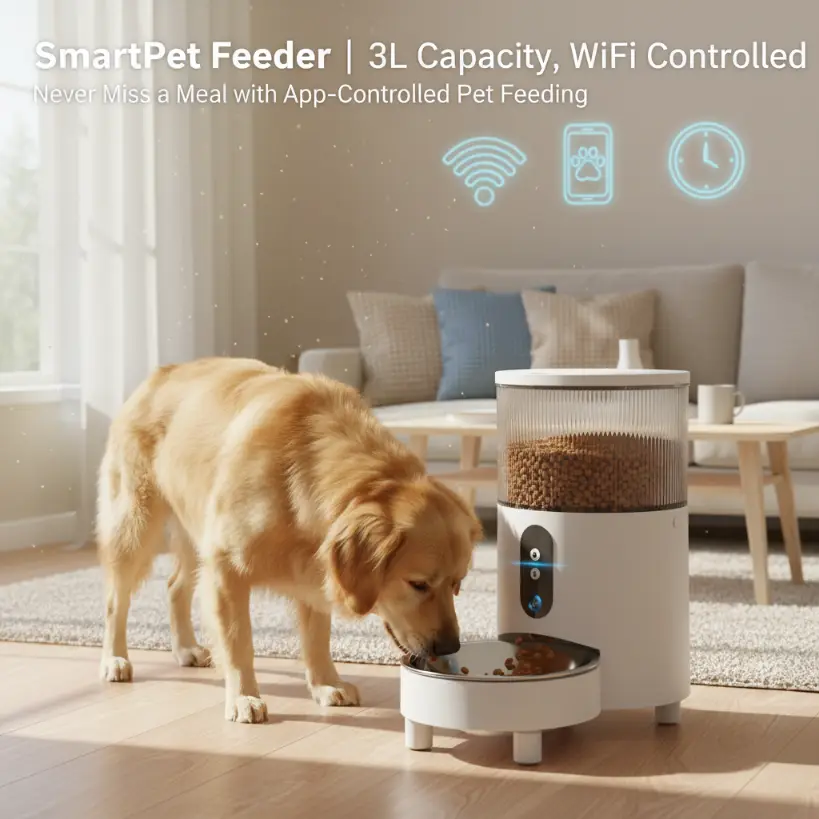 smart Automatic Feeder with Timed and Portioned Feeding-detail-2